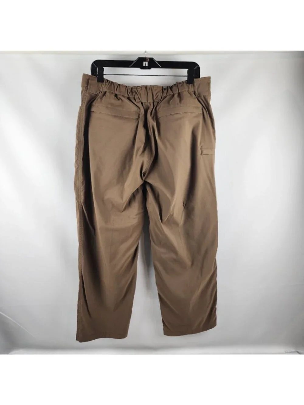 Duluth Trading Pants Mens Lx30 Flex Dry On The Fly Relaxed Brown Cargo